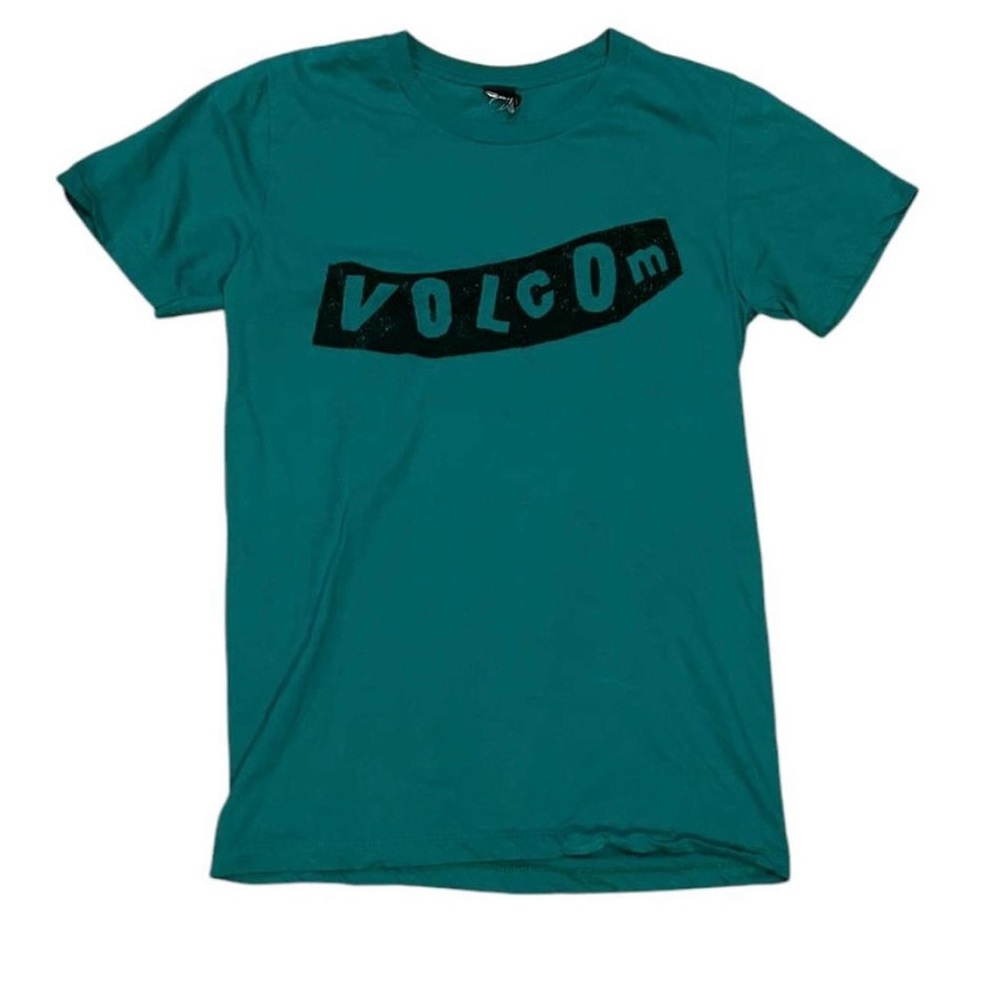 Volcom Teal T-Shirt with Black Logo